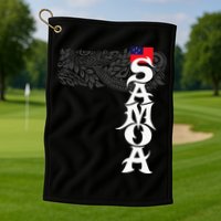 American Samoa Samoa Island Polynesian Samoan Golf Towel