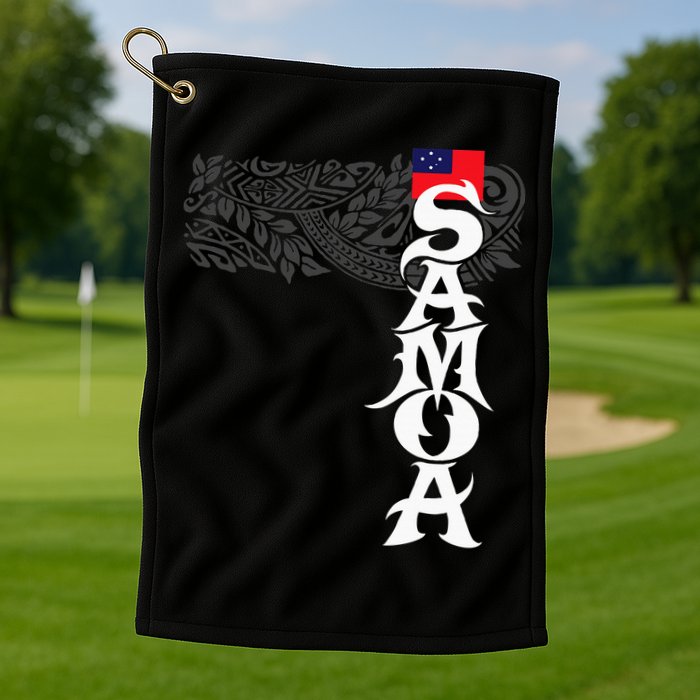 American Samoa Samoa Island Polynesian Samoan Golf Towel