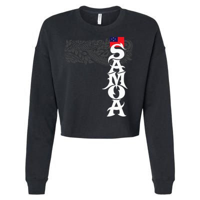 American Samoa Samoa Island Polynesian Samoan Cropped Pullover Crew
