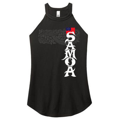 American Samoa Samoa Island Polynesian Samoan Women's Perfect Tri Rocker Tank