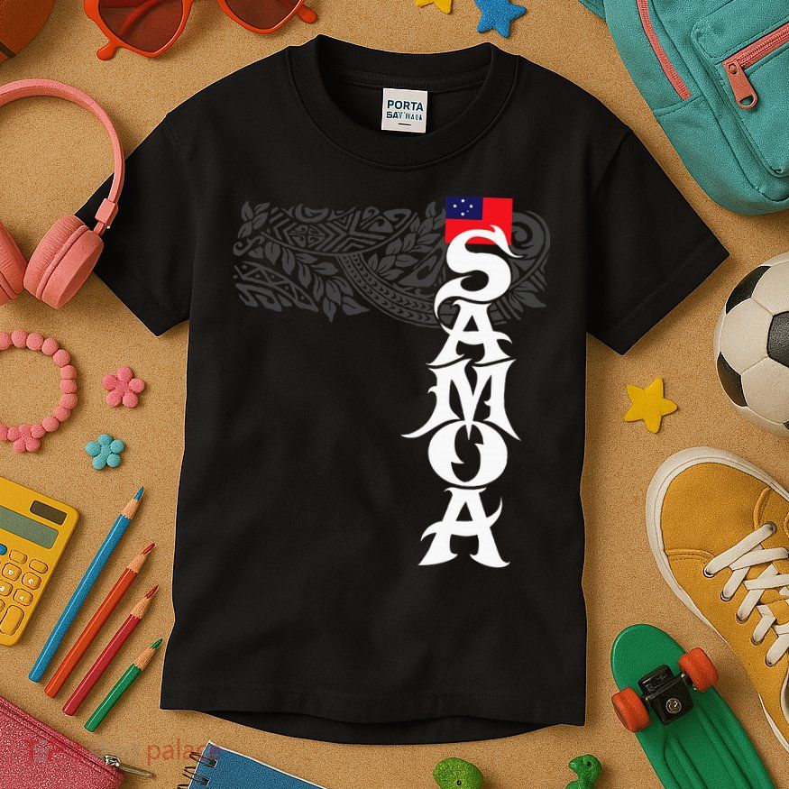 American Samoa Samoa Island Polynesian Samoan Kids T-Shirt