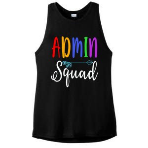 Admin Squad School Doctor Administrative Assistant Secretary Gift Ladies PosiCharge Tri-Blend Wicking Tank