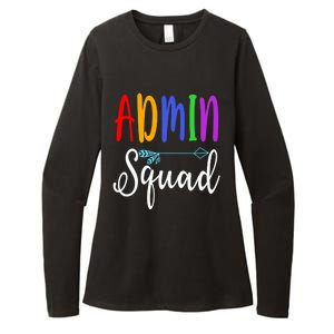 Admin Squad School Doctor Administrative Assistant Secretary Gift Womens CVC Long Sleeve Shirt