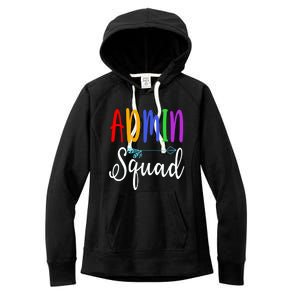 Admin Squad School Doctor Administrative Assistant Secretary Gift Women's Fleece Hoodie