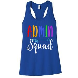 Admin Squad School Doctor Administrative Assistant Secretary Gift Women's Racerback Tank