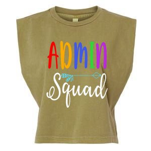 Admin Squad School Doctor Administrative Assistant Secretary Gift Garment-Dyed Women's Muscle Tee