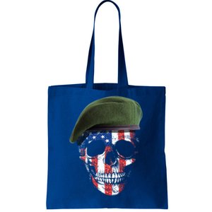 American Soldier Skull Flag 4th Of July Gift Tote Bag