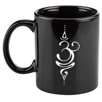 Ancient Sanskrit Symbol For BREATHE Inspiration Om Yoga 11oz C Handle Ceramic Mug