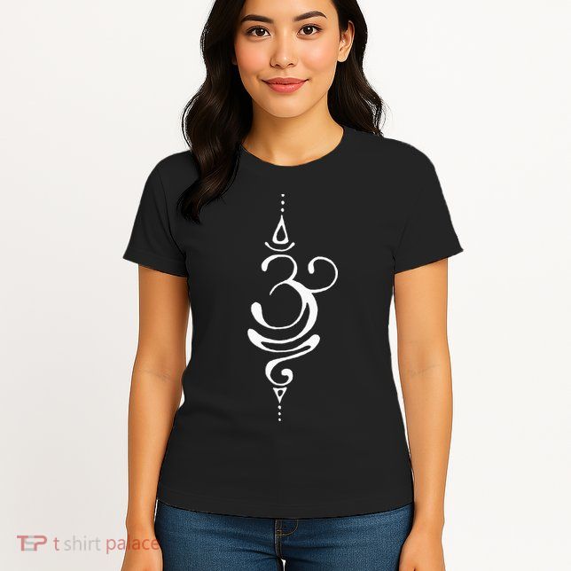 Ancient Sanskrit Symbol For BREATHE Inspiration Om Yoga Womens T-Shirt