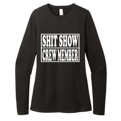 Awesome Shit Show Crew Member Womens CVC Long Sleeve Shirt