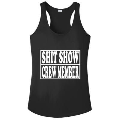 Awesome Shit Show Crew Member Ladies PosiCharge Competitor Racerback Tank