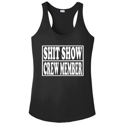 Awesome Shit Show Crew Member Ladies PosiCharge Competitor Racerback Tank