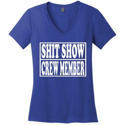 Awesome Shit Show Crew Member Women's V-Neck T-Shirt