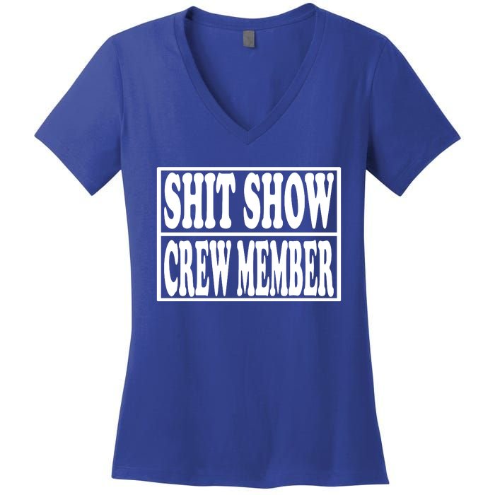 Awesome Shit Show Crew Member Women's V-Neck T-Shirt