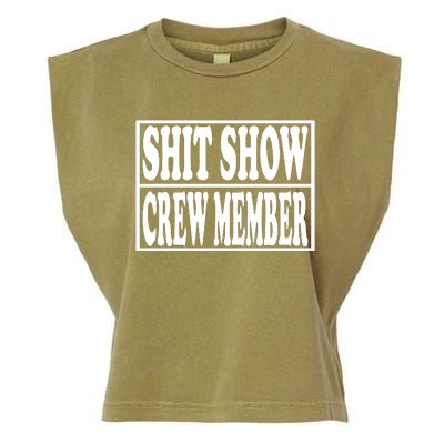 Awesome Shit Show Crew Member Garment-Dyed Women's Muscle Tee