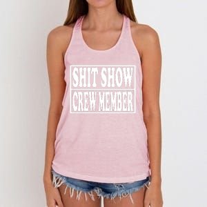 Awesome Shit Show Crew Member Women's Knotted Racerback Tank