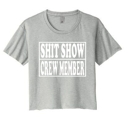 Awesome Shit Show Crew Member Women's Crop Top Tee