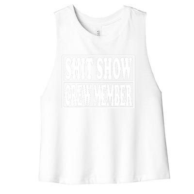 Awesome Shit Show Crew Member Women's Racerback Cropped Tank