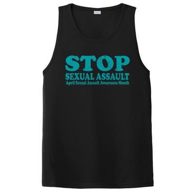 American Stop Sexual Assault April Awareness Month Gift PosiCharge Competitor Tank