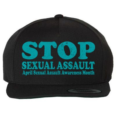 American Stop Sexual Assault April Awareness Month Gift Wool Snapback Cap