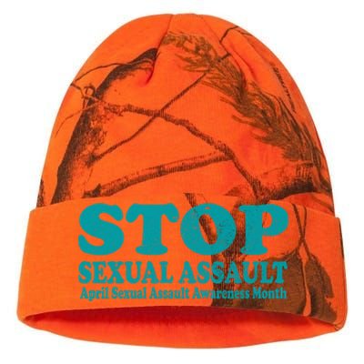 American Stop Sexual Assault April Awareness Month Gift Kati Licensed 12" Camo Beanie