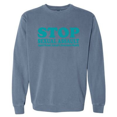 American Stop Sexual Assault April Awareness Month Gift Garment-Dyed Sweatshirt