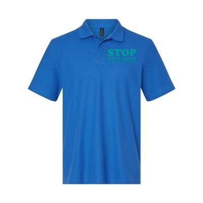 American Stop Sexual Assault April Awareness Month Gift Softstyle Adult Sport Polo