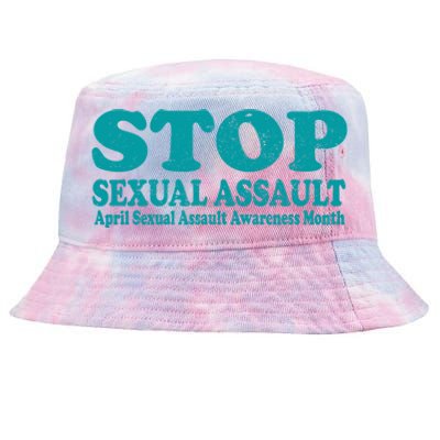 American Stop Sexual Assault April Awareness Month Gift Tie-Dyed Bucket Hat