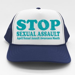 American Stop Sexual Assault April Awareness Month Gift Trucker Hat