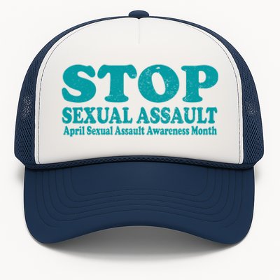 American Stop Sexual Assault April Awareness Month Gift Trucker Hat