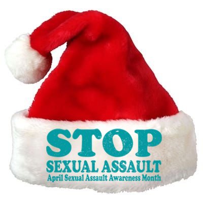 American Stop Sexual Assault April Awareness Month Gift Premium Christmas Santa Hat