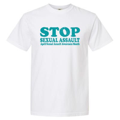 American Stop Sexual Assault April Awareness Month Gift Garment-Dyed Heavyweight T-Shirt