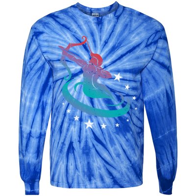 Astrological Sign Sagittarius Horoscope Zodiac Sign Meaningful Gift Tie-Dye Long Sleeve Shirt