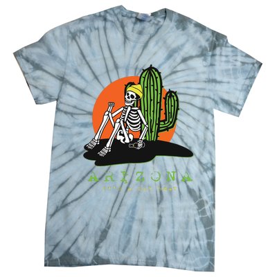 Arizona Skeleton Souvenir Tie-Dye T-Shirt