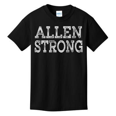 ALLEN Strong Squad Family Reunion Last Name Team Custom Kids T-Shirt