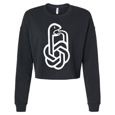 Aravind Srinivas Snake Ai Cropped Pullover Crew