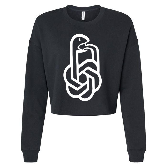 Aravind Srinivas Snake Ai Cropped Pullover Crew