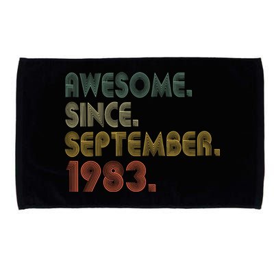 Awesome Since September 1983 40th Birthday Gifts 40 Year Old Microfiber Hand Towel