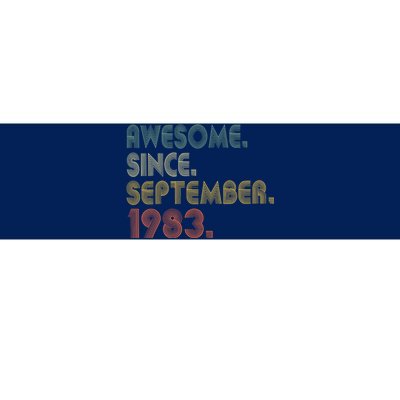 Awesome Since September 1983 40th Birthday Gifts 40 Year Old Bumper Sticker