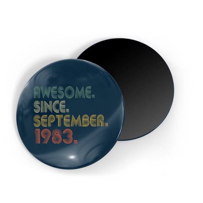 Awesome Since September 1983 40th Birthday Gifts 40 Year Old Magnet