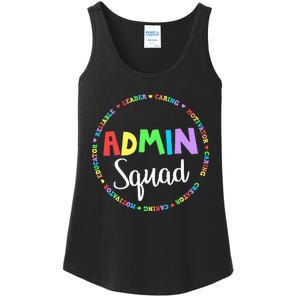 Admin Squad School Assistant Principal Crew Administrator Ladies Essential Tank