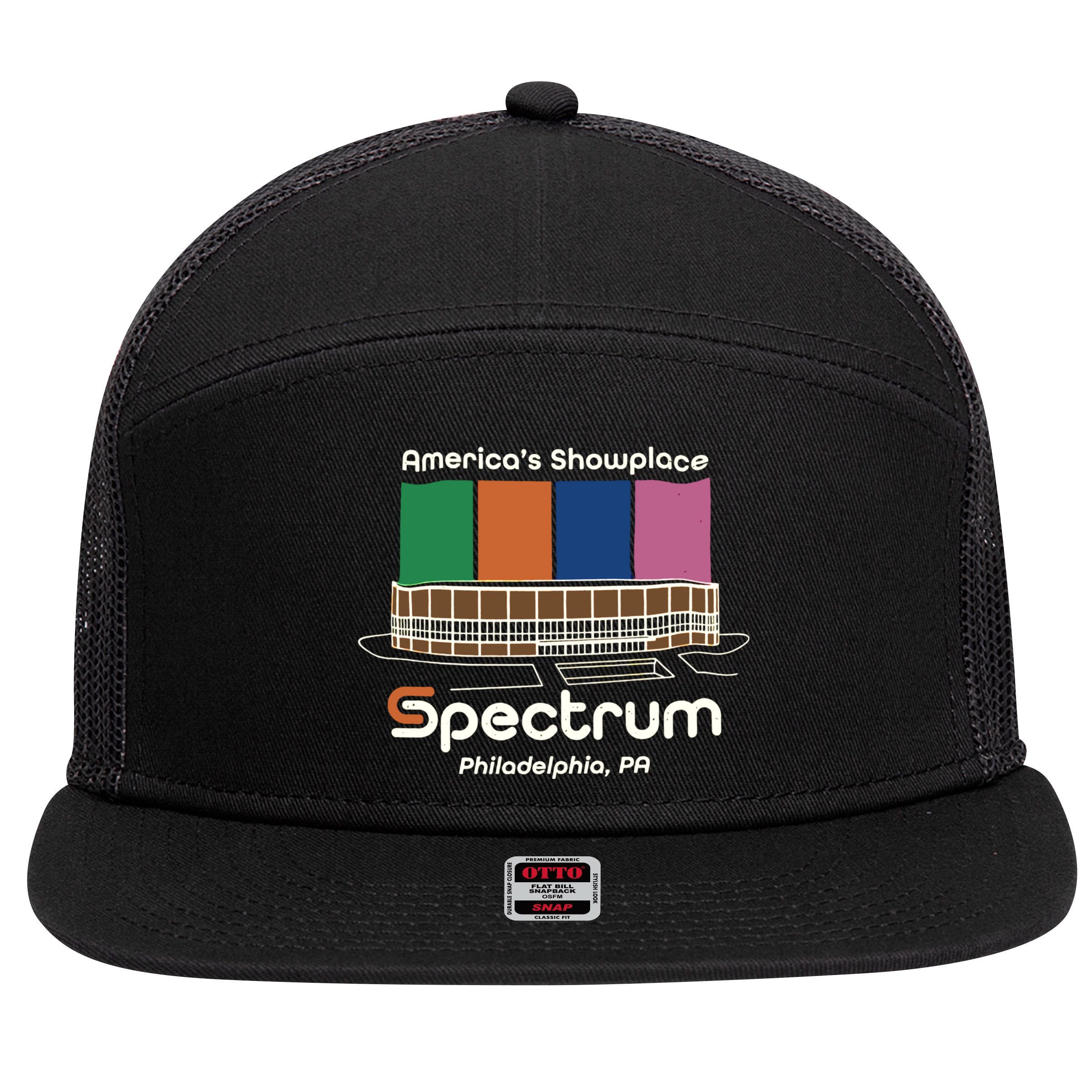 America’s Showplace Spectrum Philadelphia PA 7 Panel Mesh Trucker Snapback Hat