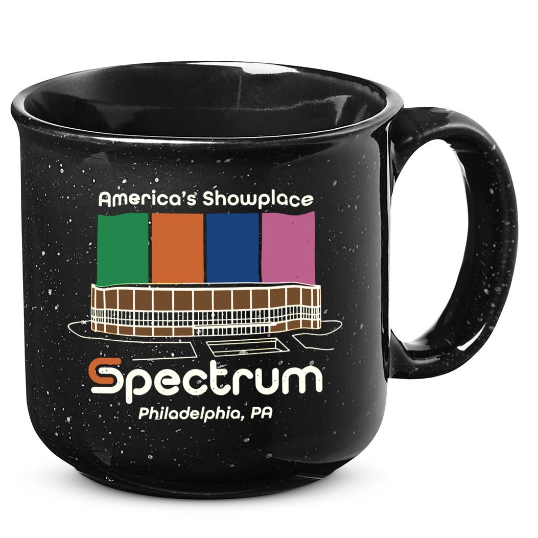America’s Showplace Spectrum Philadelphia PA 15oz Campfire Ceramic Mug