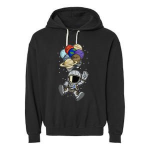 Astronaut Space Spaceman Planets social distancing Gift Idea Garment-Dyed Fleece Hoodie