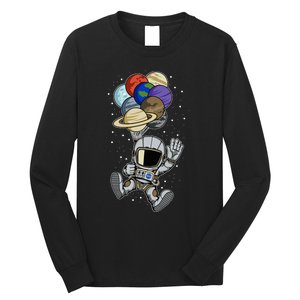 Astronaut Space Spaceman Planets social distancing Gift Idea Long Sleeve Shirt