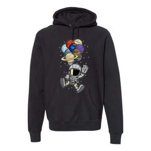 Astronaut Space Spaceman Planets social distancing Gift Idea Premium Hoodie