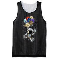 Astronaut Space Spaceman Planets social distancing Gift Idea Mesh Reversible Basketball Jersey Tank