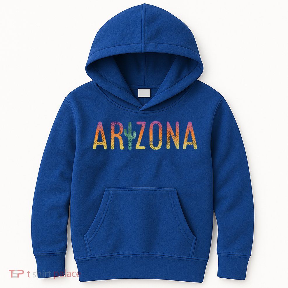 Arizona State Souvenir Arizona Cactus Funny Gift Kids Hoodie