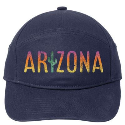 Arizona State Souvenir Arizona Cactus Funny Gift 7-Panel Snapback Hat