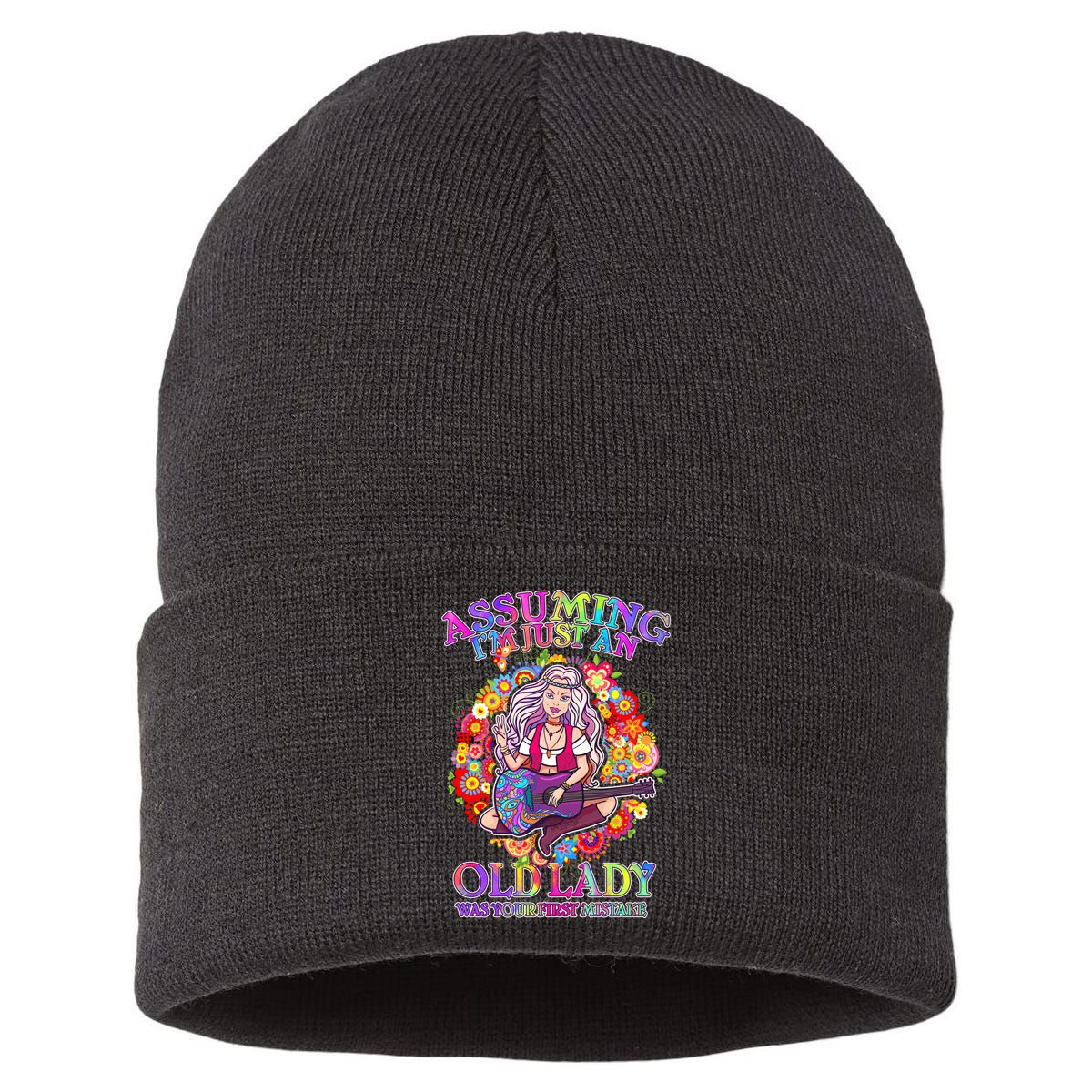 Assuming I'm Just An Old Lady Sustainable Knit Beanie